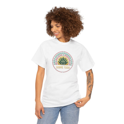 Sobre Todo - Mexican Heritage Unisex Heavy Cotton Tee, Casual Tee, Culture Shirt, Travel T-Shirt, Graphic Tee