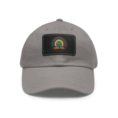 Sobre Todo - Dad Hat With Grey Leather Patch