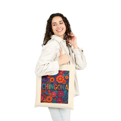 Sobre Todo - Chingona Floral- Cotton Tote Bag
