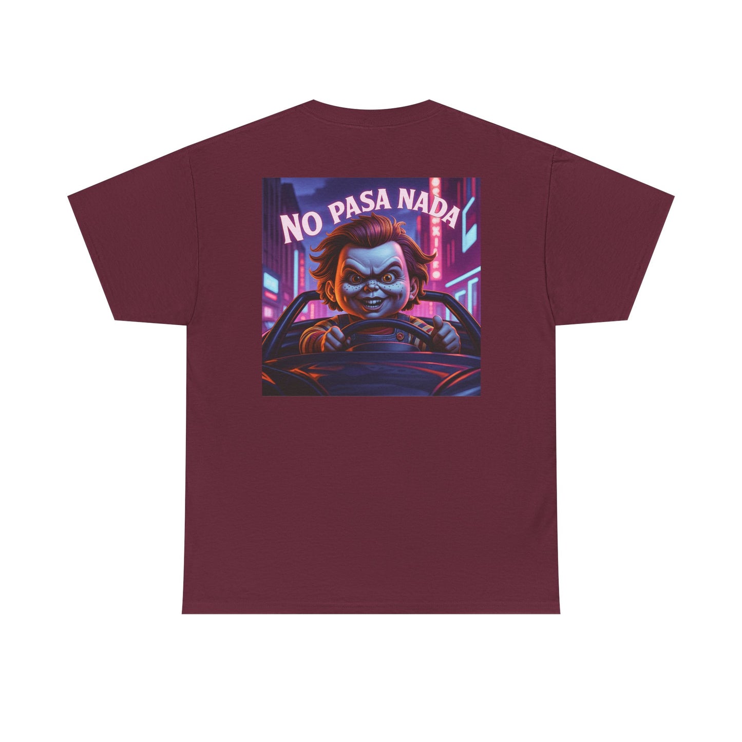 Sobre Todo - No Pasa Nada Chucky Graphic - Unisex Heavy Cotton T-Shirt