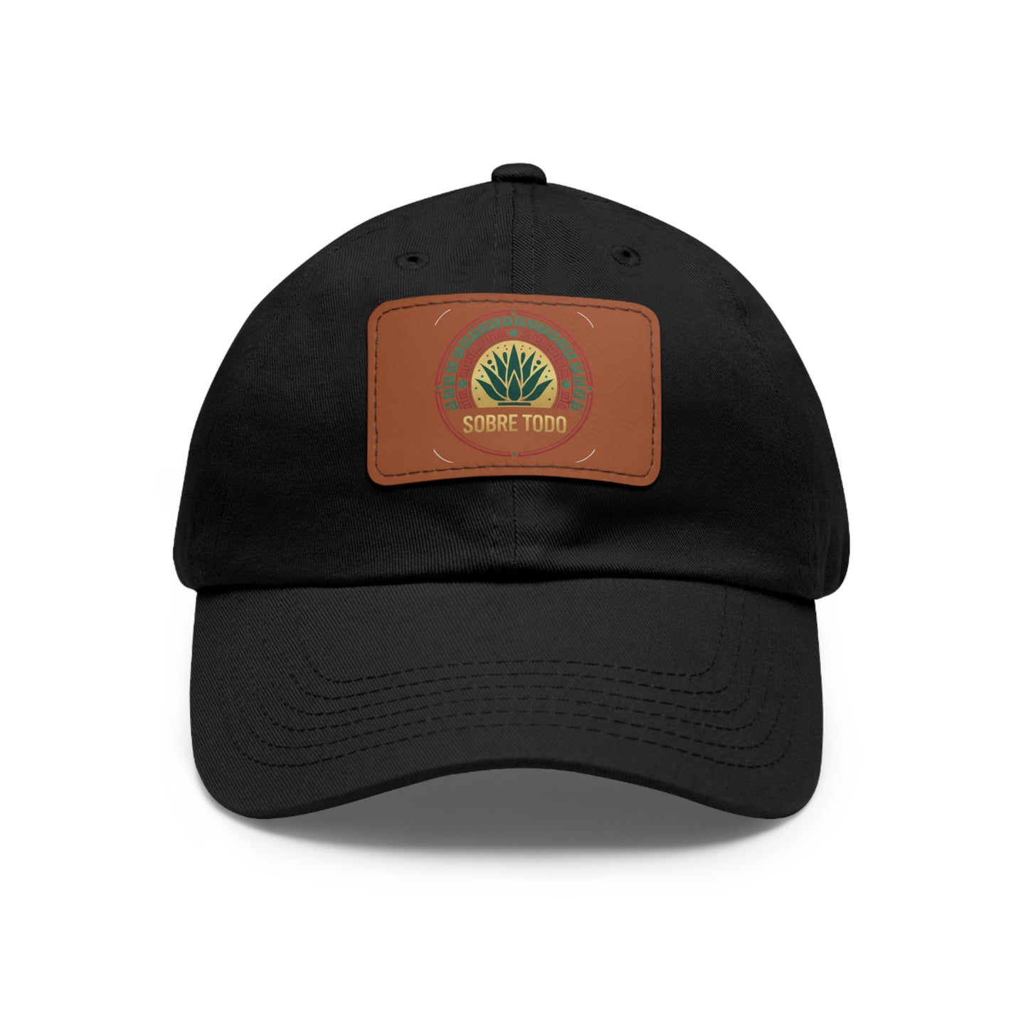 Sobre Todo - Dad Hat Brown Leather Patch
