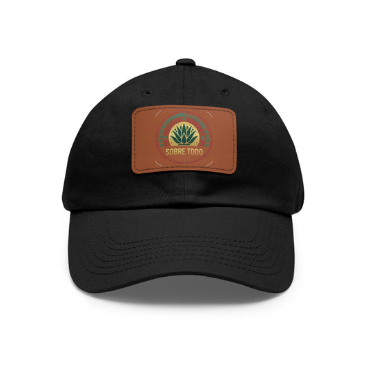 Sobre Todo - Dad Hat Brown Leather Patch