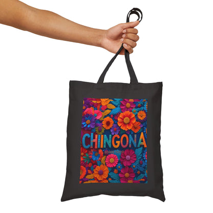 Sobre Todo - Chingona Floral- Cotton Tote Bag