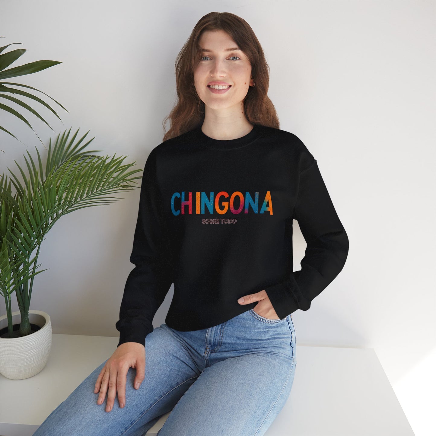 Sobre Todo - Chingona Floral Sweatshirt - Crewneck