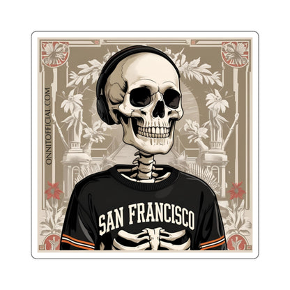 SF Skater Bones – San Francisco Skeleton Sticker
