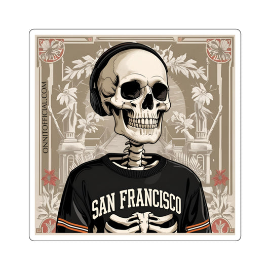 SF Skater Bones – San Francisco Skeleton Sticker